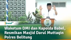 DMI dan Kapolda Babel, Resmikan Masjid Darul Muttaqin Polres Belitung