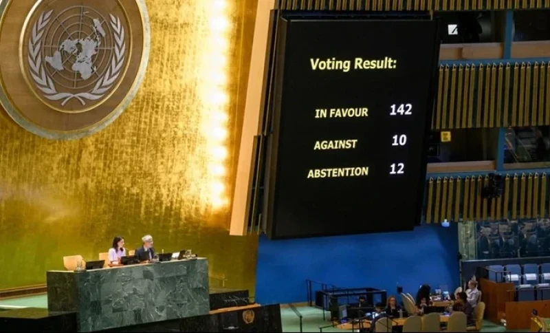 Hasil sidang majelis umum PBB tentang Palestina