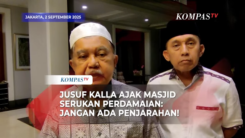 Jusuf Kalla ajak Masjid Indonesia serukan perdamaian.