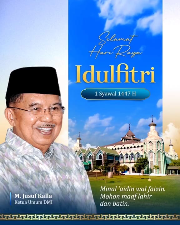Momen Jusuf Kalla, Didit Prabowo, Anies, Mahfud MD, hingga Jimly Asshiddiqie Foto Bersama usai Salat Idulfitri di Masjid Al-Azhar